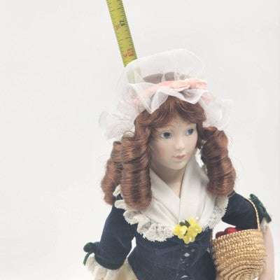 Franklin Heirloom Dolls Strawberry Girl Porcelain By Kate Lloyd Jones 1983 15"
