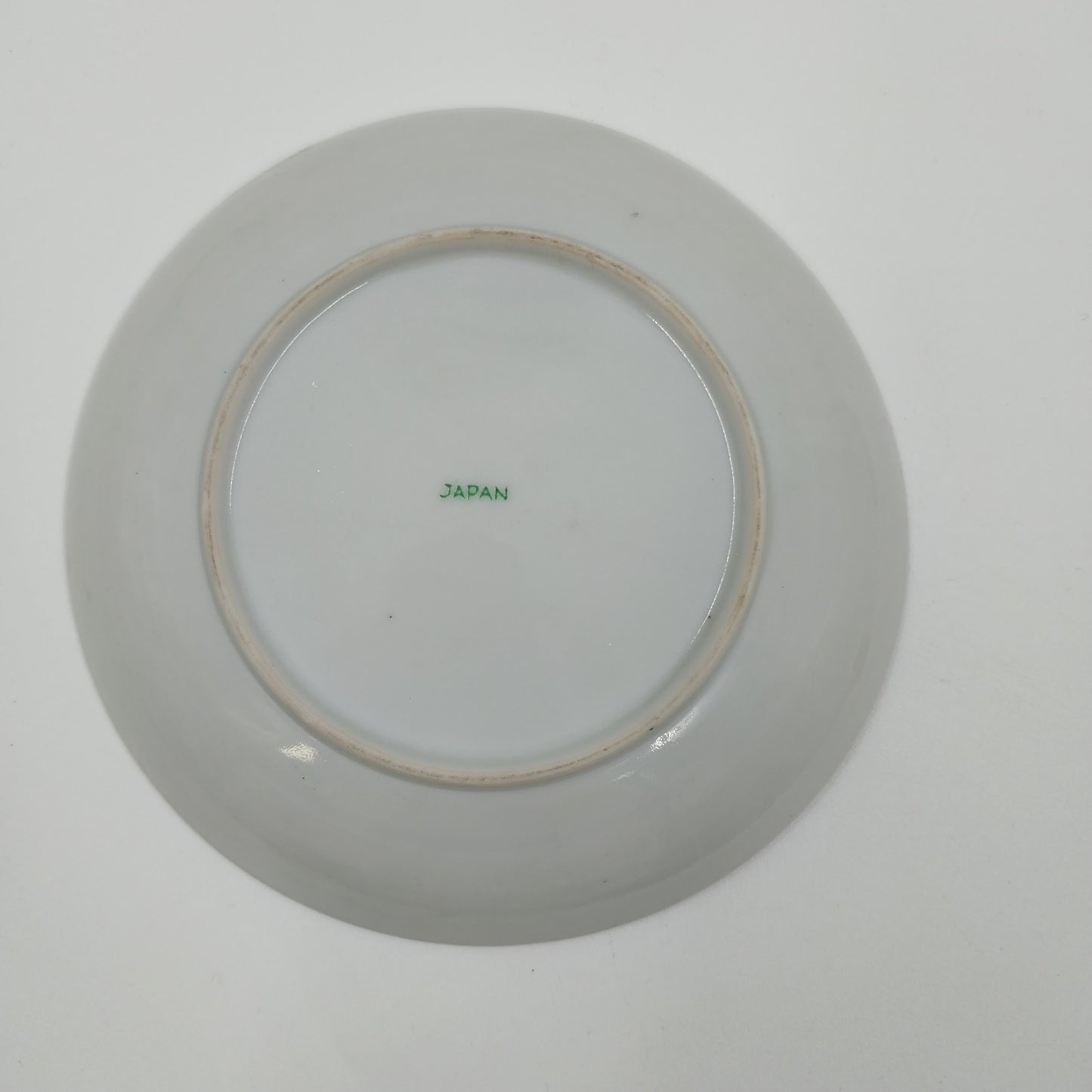 Japanese Moriage Porcelain Hand Painted Saucer Floral Pink Green Purple 6"