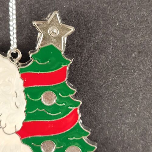 Danbury Mint Bichon Frise Metal JEWELED TREE & SLED Ornaments Enamel Finish
