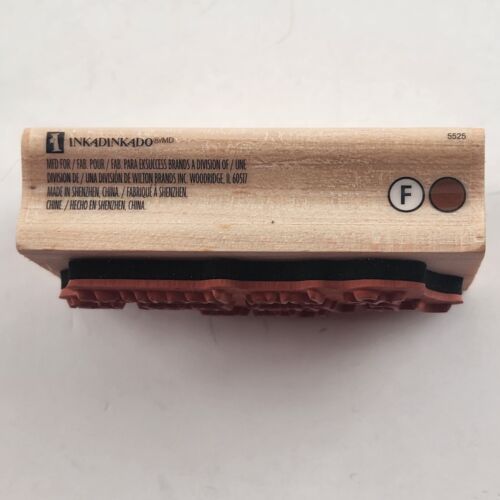 Lot of 3 Rubber Stamps Motivating Sayings Wooden Backs Lightly Used Black&White