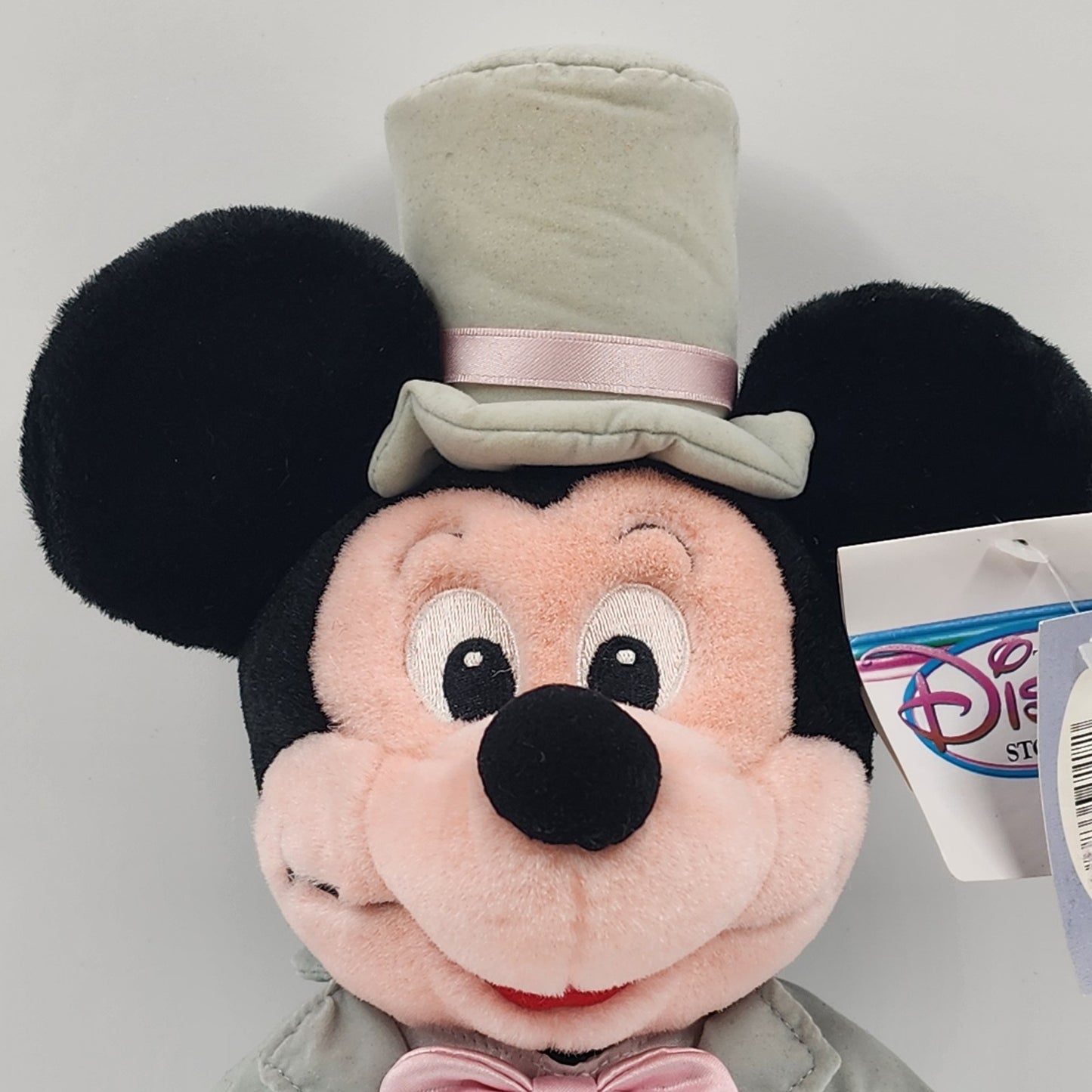 Walt Disney Mickey Mouse Groom Wedding Plush Tuxedo Top Hat Tie Stuffed Toy 12"