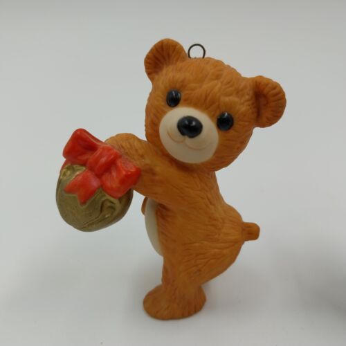 Set of 2 Hallmark Keepsake Christmas Ornaments – 1984 Santa Mouse & Cinnamon Bear – Vintage Holiday Collectibles with Original Boxes