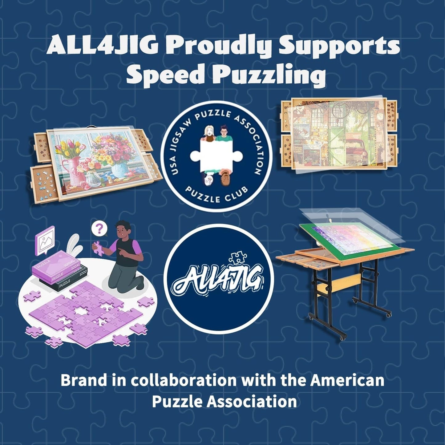 ALL4JIG Puzzle Storage Folder Organizer for Jigsaw Enthusiasts