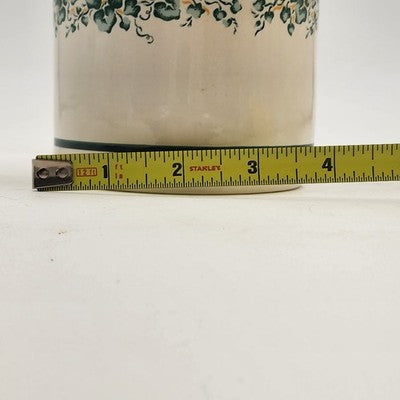 Corelle Coordinates Callaway Ivy Small 5" Canister Jar with Lid China Stoneware