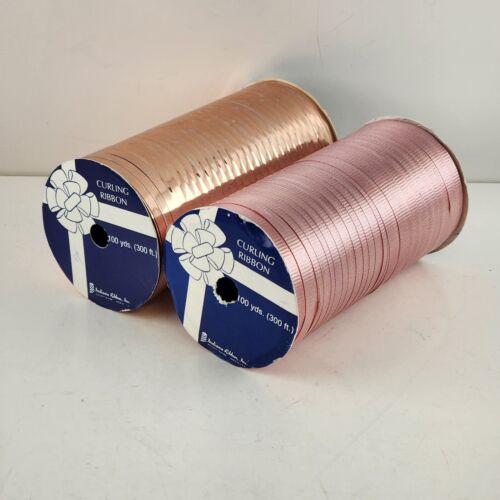 Lot of 15 Rolls Holiday Christmas Ribbons Curling Polyester Floral 8 Full Spools