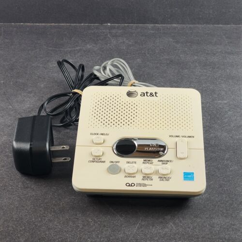 AT&T Digital Answering System Land Phone Answer Machine Model 1740 Powers On