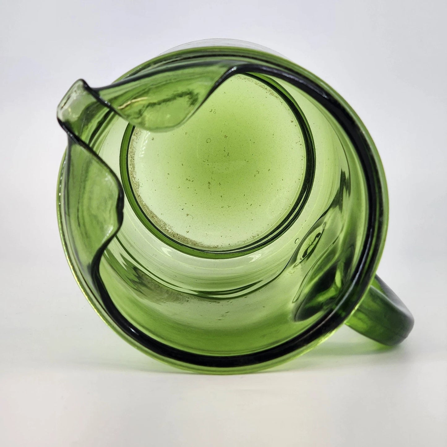 Finlandia Green Avocado Glass Pitcher Anchor Hocking Vintage Mid Century Modern