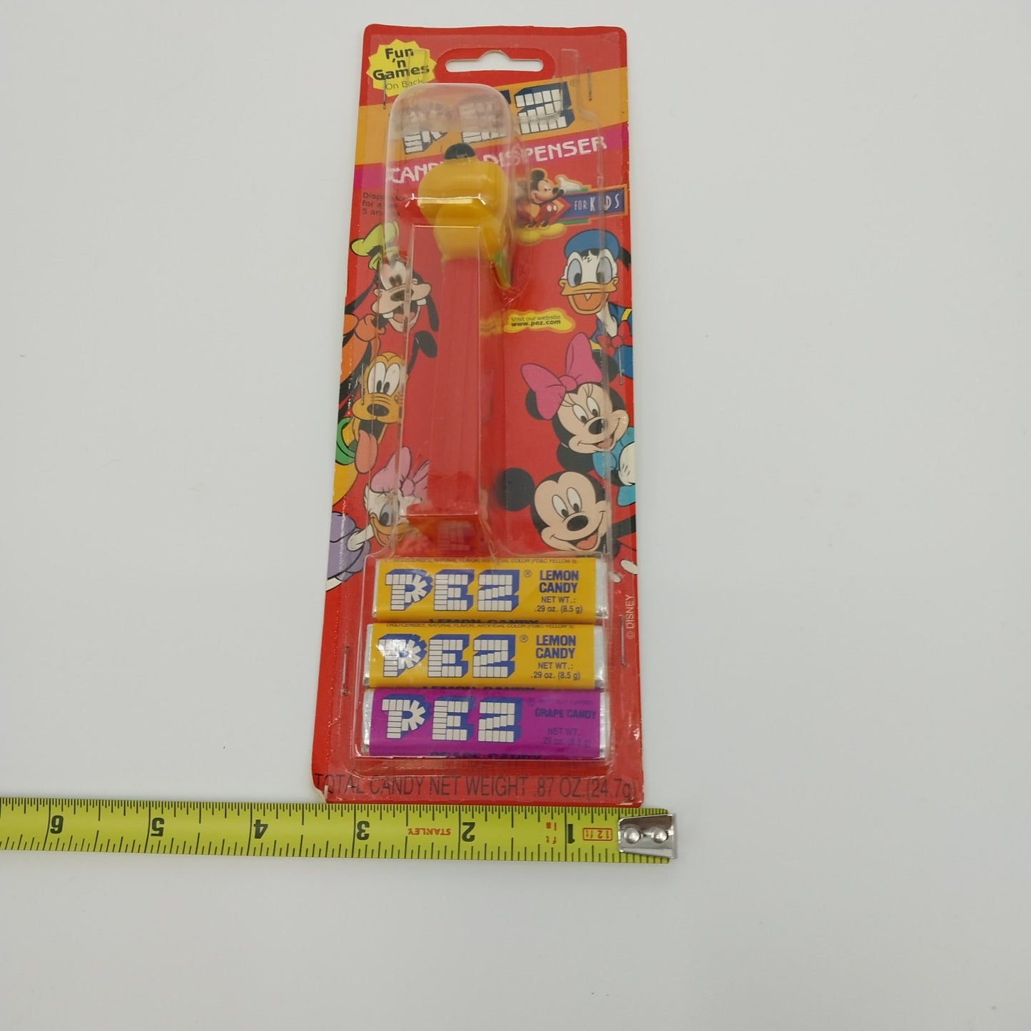 Disney Pluto PEZ Dispenser Collectible Candy Toy Retro Classic Solvenia