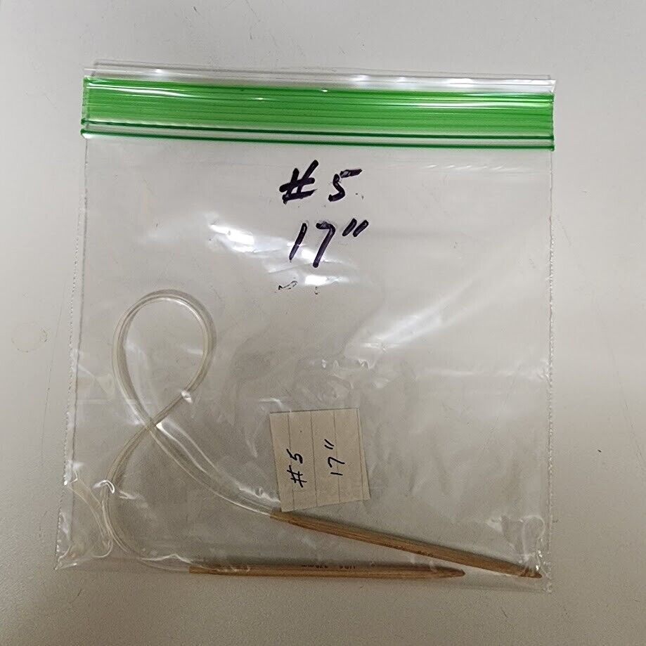 Circular Knitting Needle Bamboo Plastic Metal Size 0 - Size 7 Length 16" - 32"