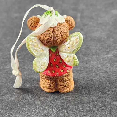 3 Hallmark Keepsake Fairy Berry Bears Ornaments Strawberry Blueberry & Raspberry