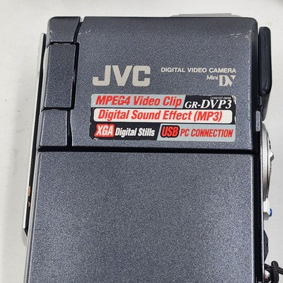 JVC GR-DVP3U MiniDV Camcorder Digital Video Camera w Battery & AA-V100 Charger