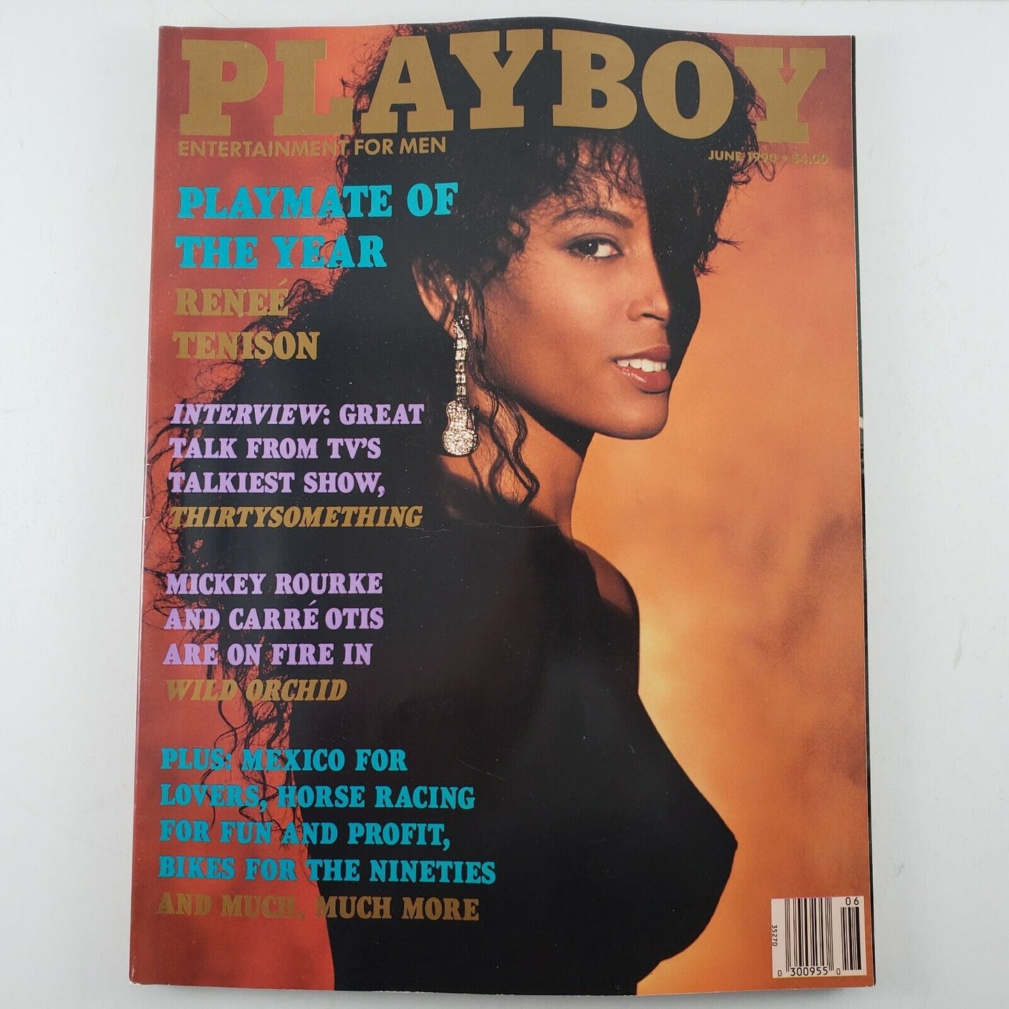 Playboy June 1990 "Wild Orchid" Bonnie Rates "Thirtysomething" Playmate Of Year
