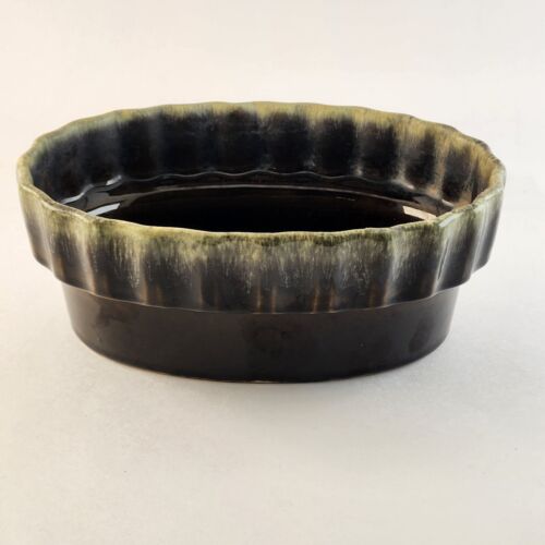 Drip Glaze Oval Planter Green Vase Mid Century Hull I-21 Pattern Art Pottery