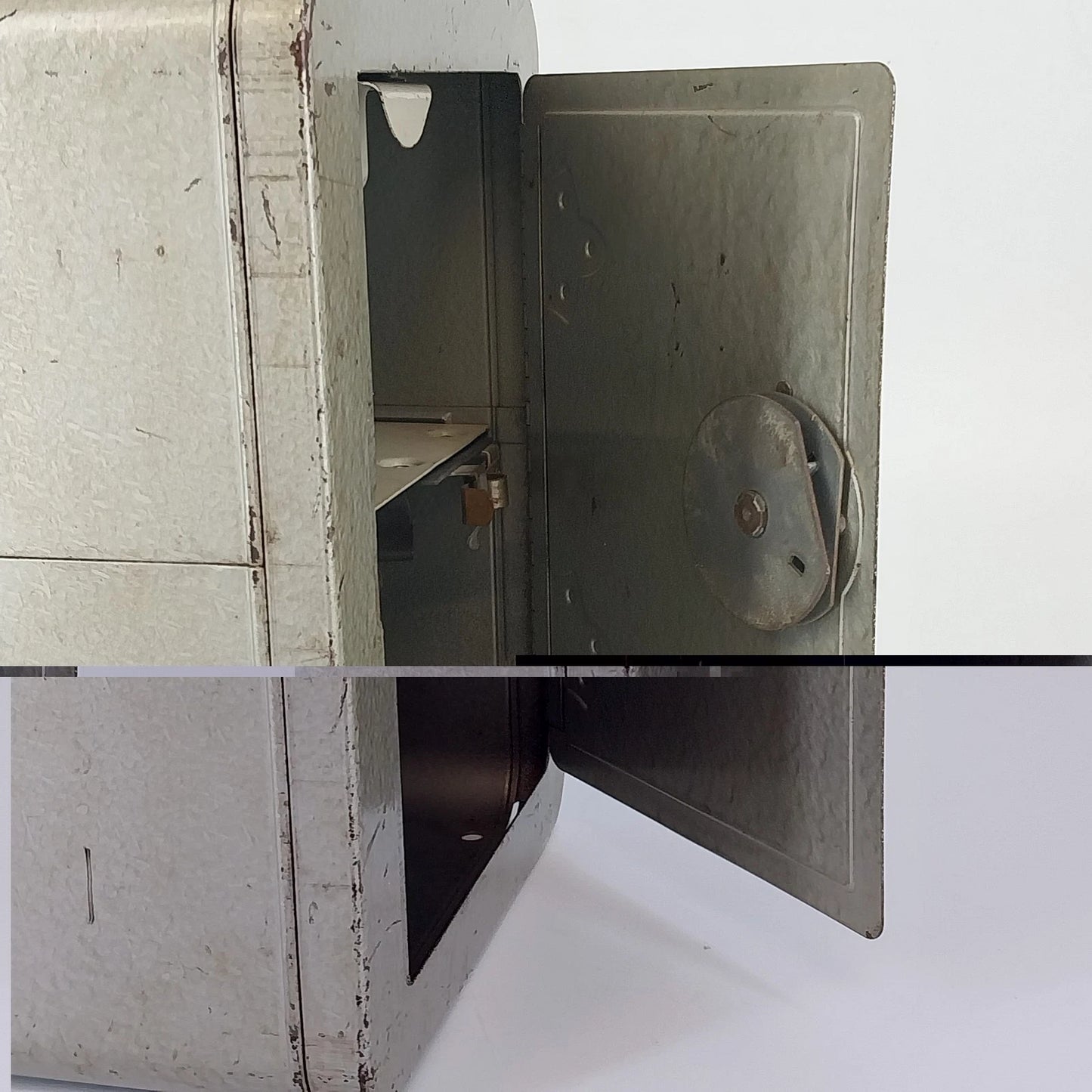 Vintage Mosler Jr Steel Combination Safe Penny Bank with Alarm