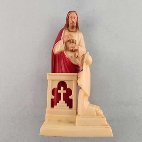 Girls Holy First Communion Catholic JESUS Cake Topper Statue 1950's Vintage