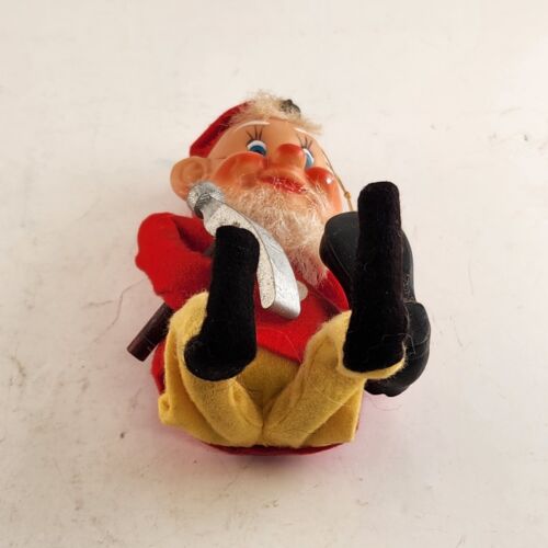 Elf Shelf Sitter Cobbler Shoe Maker Vintage Christmas Ornament Japan 1970s