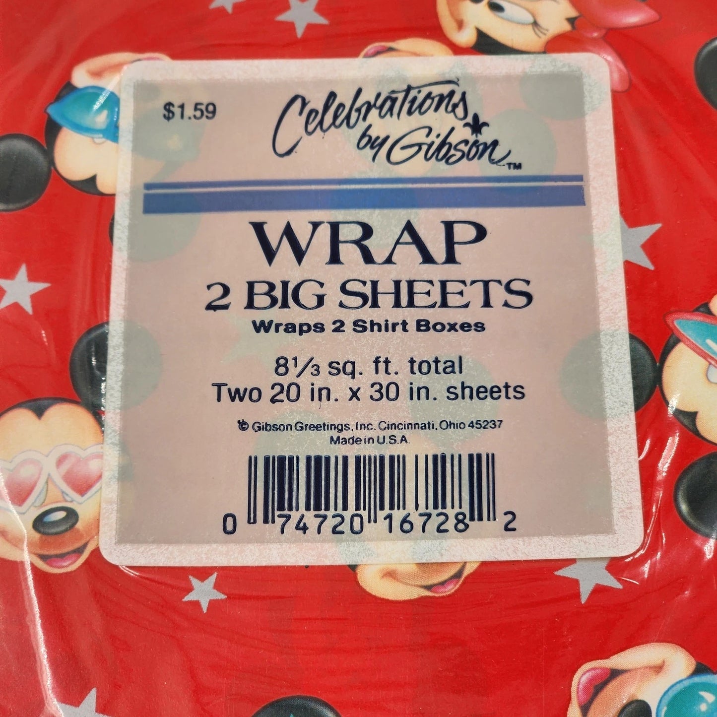 Lot of 4 Gift Wrap Packs Celebrations by Gibson & Hallmark Assorted Designs New