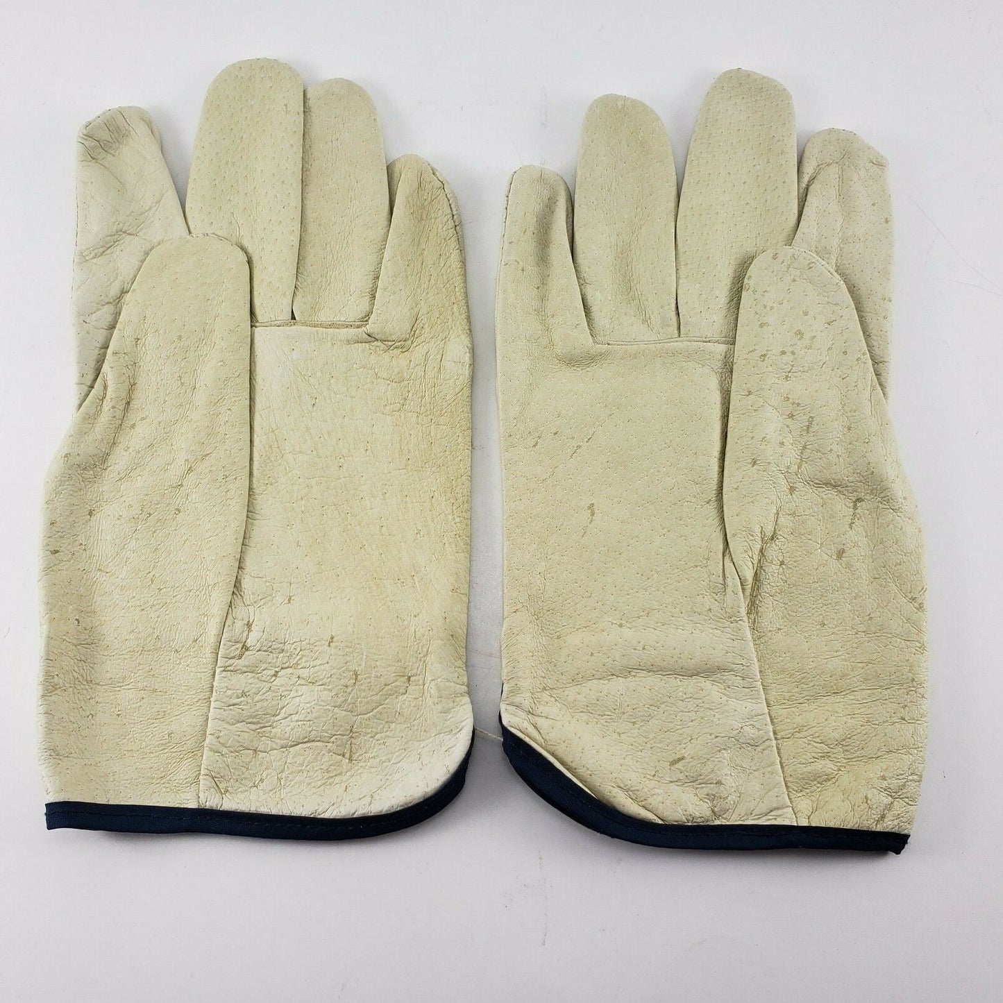 Grain Cowhide Split Leather Driver Gloves XL Straight Thumb 1 Pair Elastic Wrist