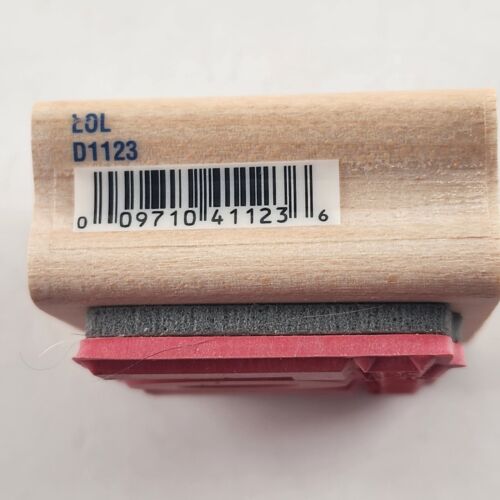 Lot of 4 Inspirational Words and Sayings Wood Mounted Rubber Stamps Vintage