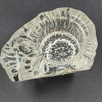 Linden Crystal Quartz Mantel Clock White Face Roman Numerals Tabletop 3" Vintage