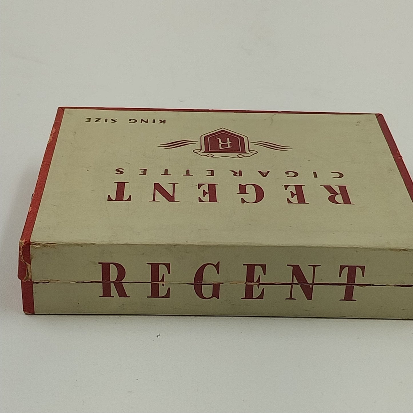 Regent Empty Cigarettes Cardboard Box King Size No.94 WWII Era Vintage 1940s USA