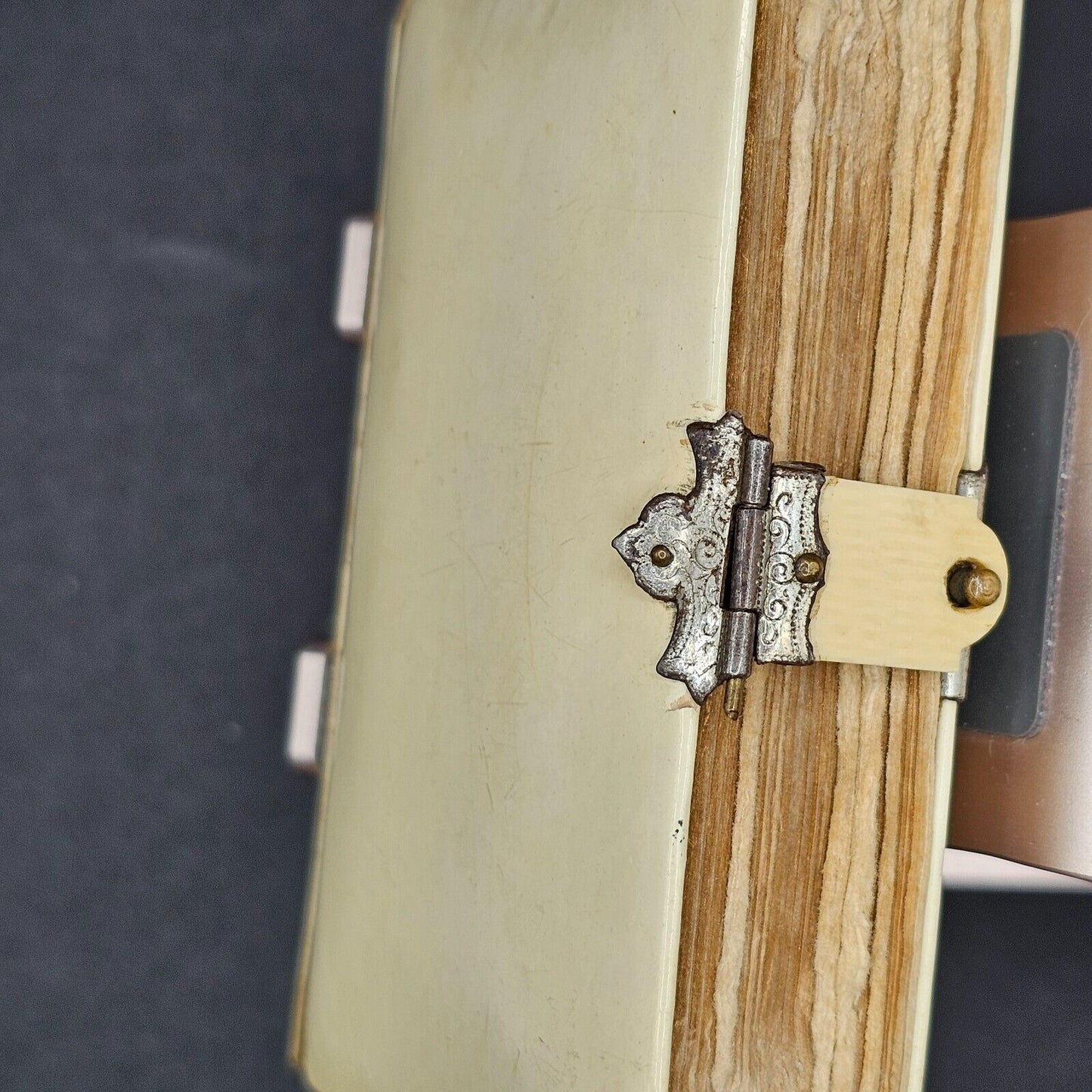 2 Antique 1899 Miniature Prayer Books Holy German Leather Catholic Christian