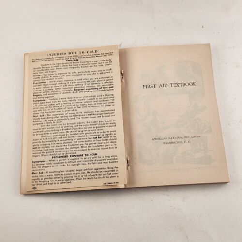 Lot of 3 American Red Cross First Aid Textbook Revised Edition 1945