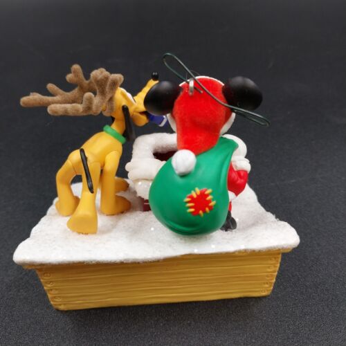 Hallmark Keepsake 2005 Christmas Ornament Disney Santa's Helpers Mickey Pluto