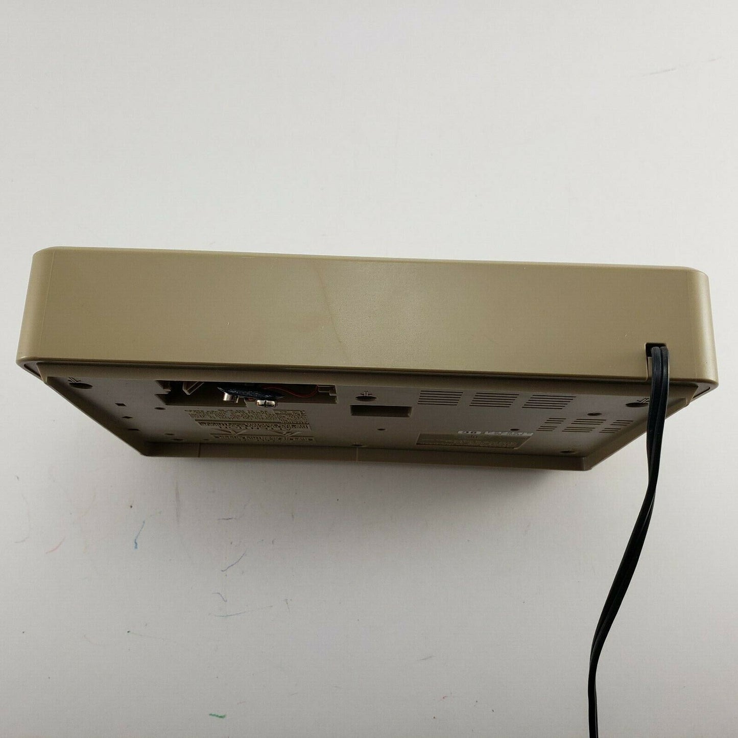 Sony ICF-C320 Dream Machine Alarm Clock AM/FM Radio Tan Color Tested Works