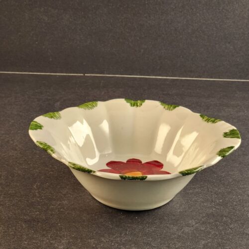 Blue Ridge Southern Pottery Beth Pattern Lugged Cereal Bowl Scalloped 7"