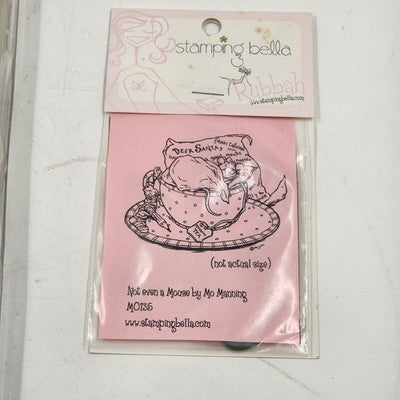 2 NOS Stampin Up Festive & Fun and Stamping Bella Not Even a Mouse Holiday Theme