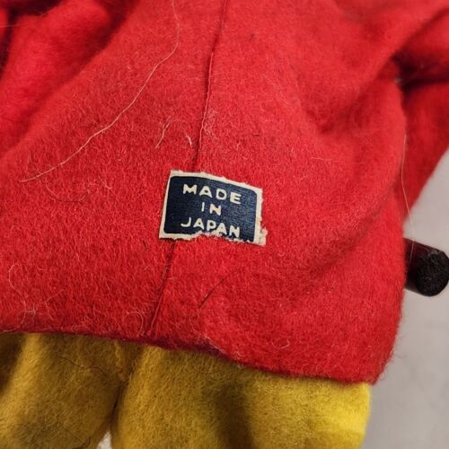 Elf Cobbler Shoe Maker Gnome Vintage Christmas Ornament Japan 1970 Sitting