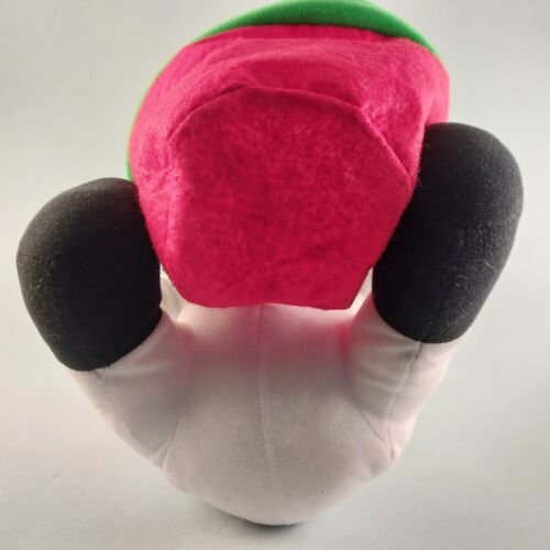 Stuffed Snowman Plush With Scarf Holding Gift Bag Christmas Decor 12"