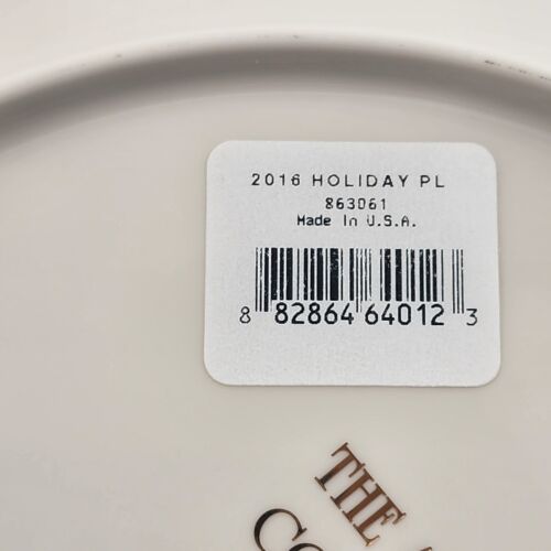 Lenox 2016 Annual Collector Holiday Plate 26th in Series Santa Checking List NIB