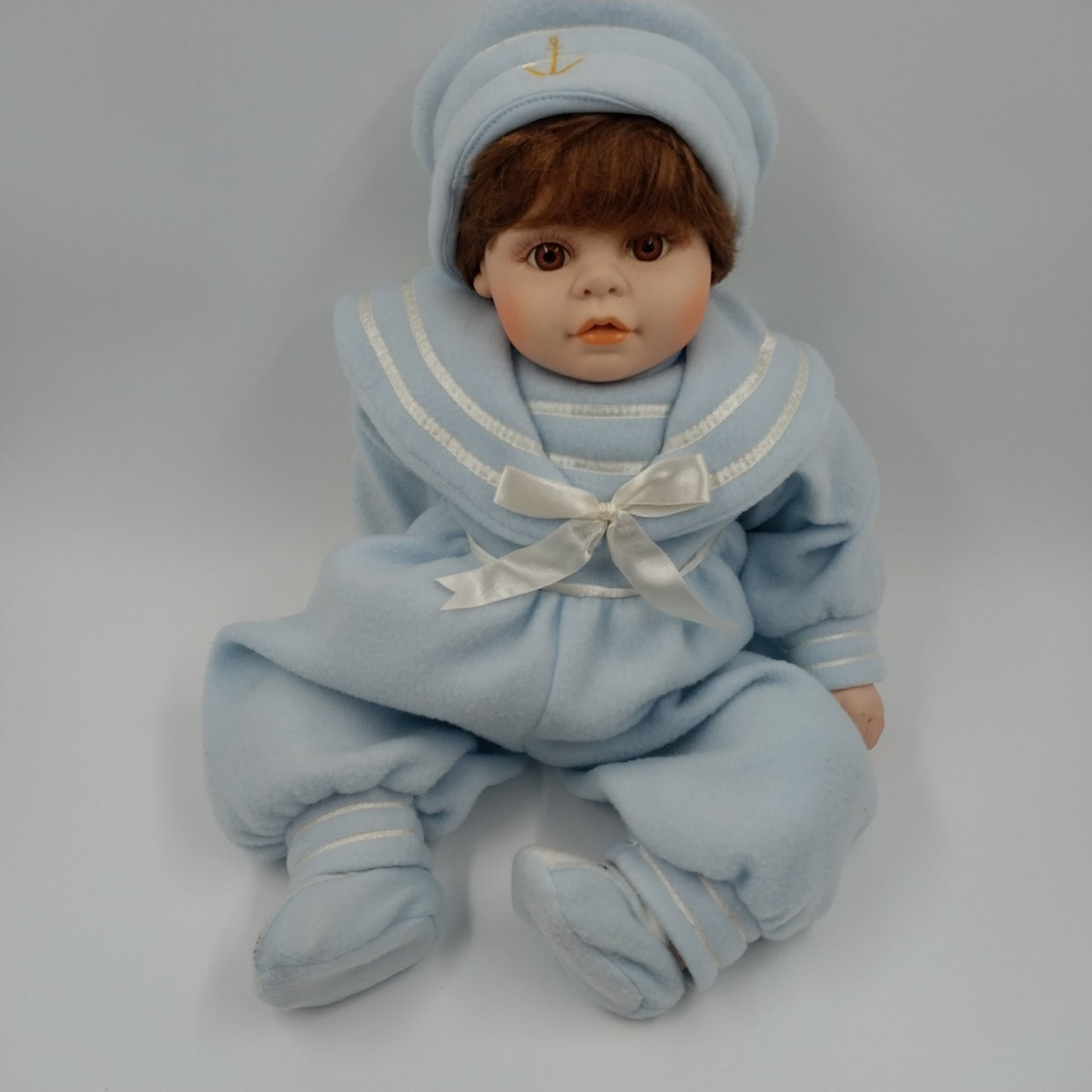 Emerald Vinyl Originals Rich by Nina Doll Brown Hair Blue Sailor Suit Exclusive