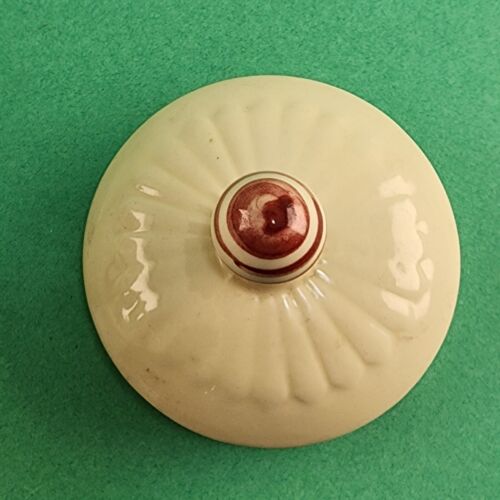 Shawnee Pottery USA Hand Painted Teapot w Lid Red Floral Design 4 Cup Capacity