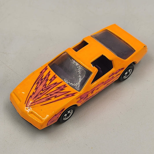 Hot Wheels No 167 Pontaic ‘80s Firebird Orange BW w Lightning Bolts Diecast 1992
