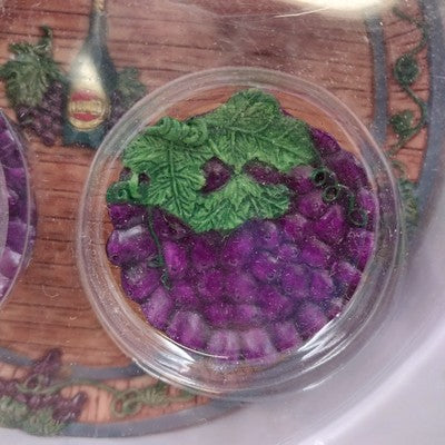 Ranger Polyresin Miniature Tea Set Grape Vineyard w/ Box Collectible Decor