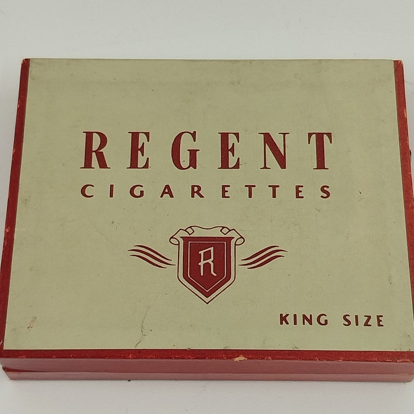 Regent Empty Cigarettes Cardboard Box King Size No.94 WWII Era Vintage 1940s USA