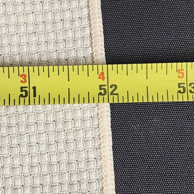 Beige Tablecloth Table Cover with Waffle Woven Weave Pattern Polyester 69" x 52"