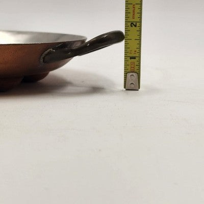 Aluminum and Brass Escargot Snail Serving Tray Pan Dish 12 Holes Stainless Steel
