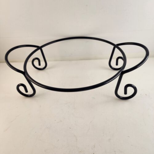 Certified International Pamela Gladding Flora Large Round Casserole Metal Stand