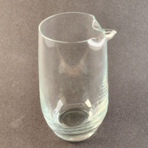 Pour Spout Carafe for Cocktails Martinis Barware Clear Glass No Pattern 6"