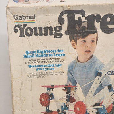 Gabriel Young Erector Set 33005 Incomplete 1973 Gears Toy Ages 3-8 Vintage