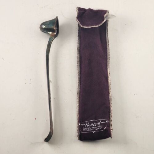 Gerity Silver Plated Helmut Snuffer Heavy Plated Silver Original Box Felt Bag