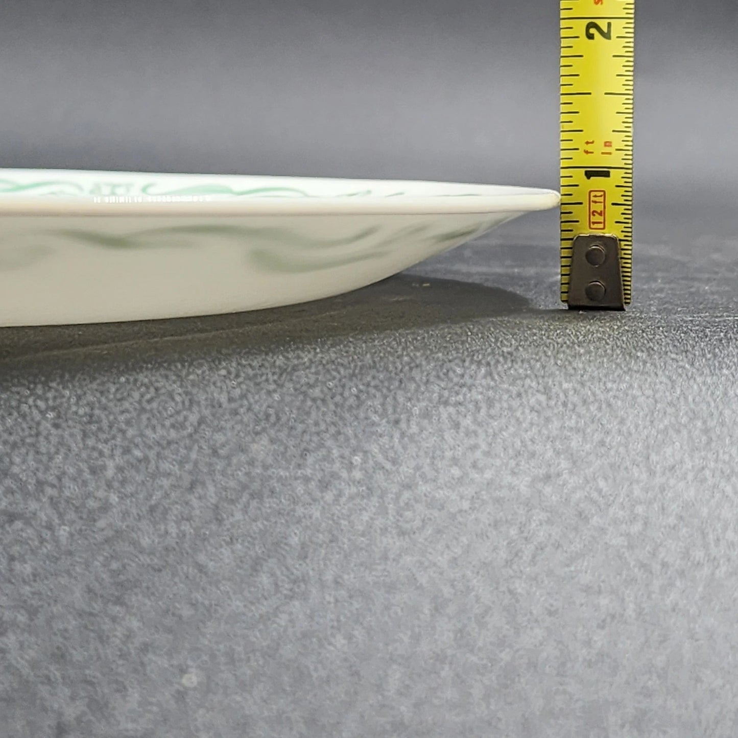 3 Corelle Emily Dinner Plates 10.25" Green Swirl Pattern Corning Ware USA