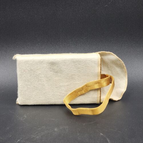 Evans Compact Wristlet Double Sided Gold Quilted Design Mesh Strap Vintage 1940s