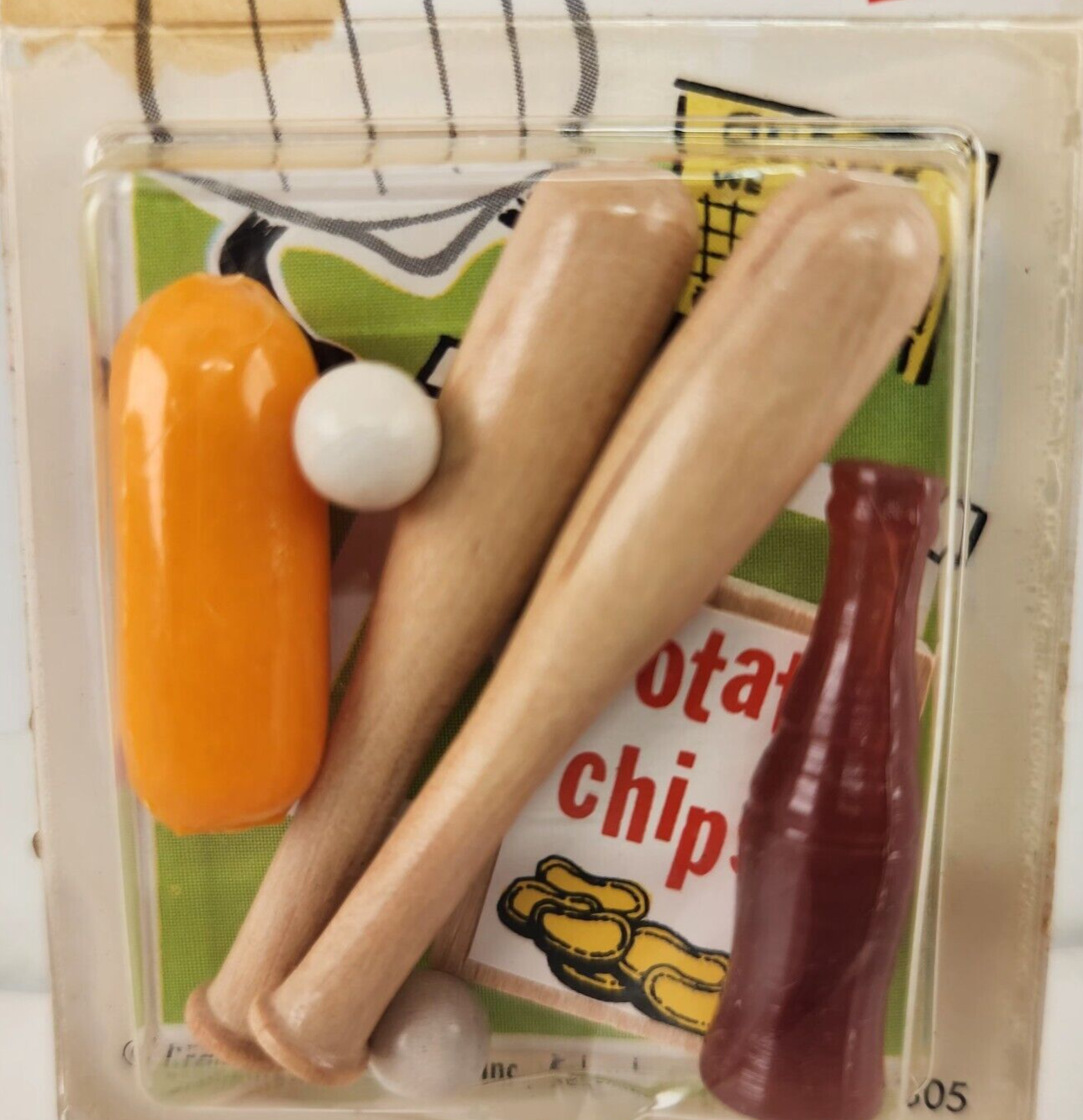 Play Ball Grandmother Stover Miniatures Kit 59-305 Vintage Miniature Baseball