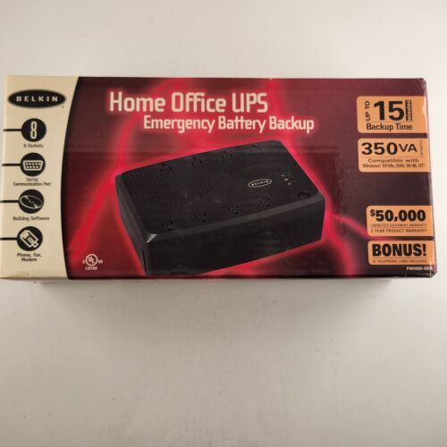 Belkin Home Office UPS Emergency Battery Backup 350VA Open Box NOS