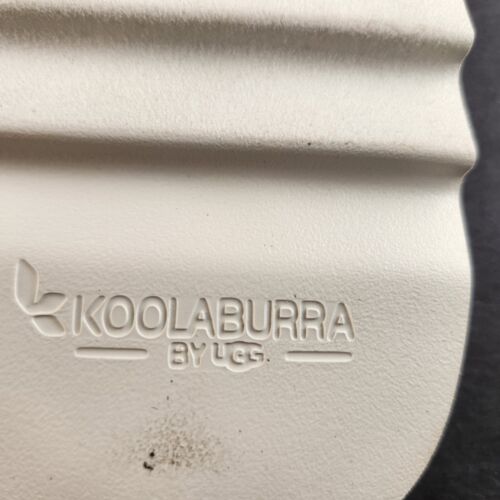 Koolaburra by UGG Womens Sz 11 Fuzz-ah Slide Slipper Pastel White Lug Sole New